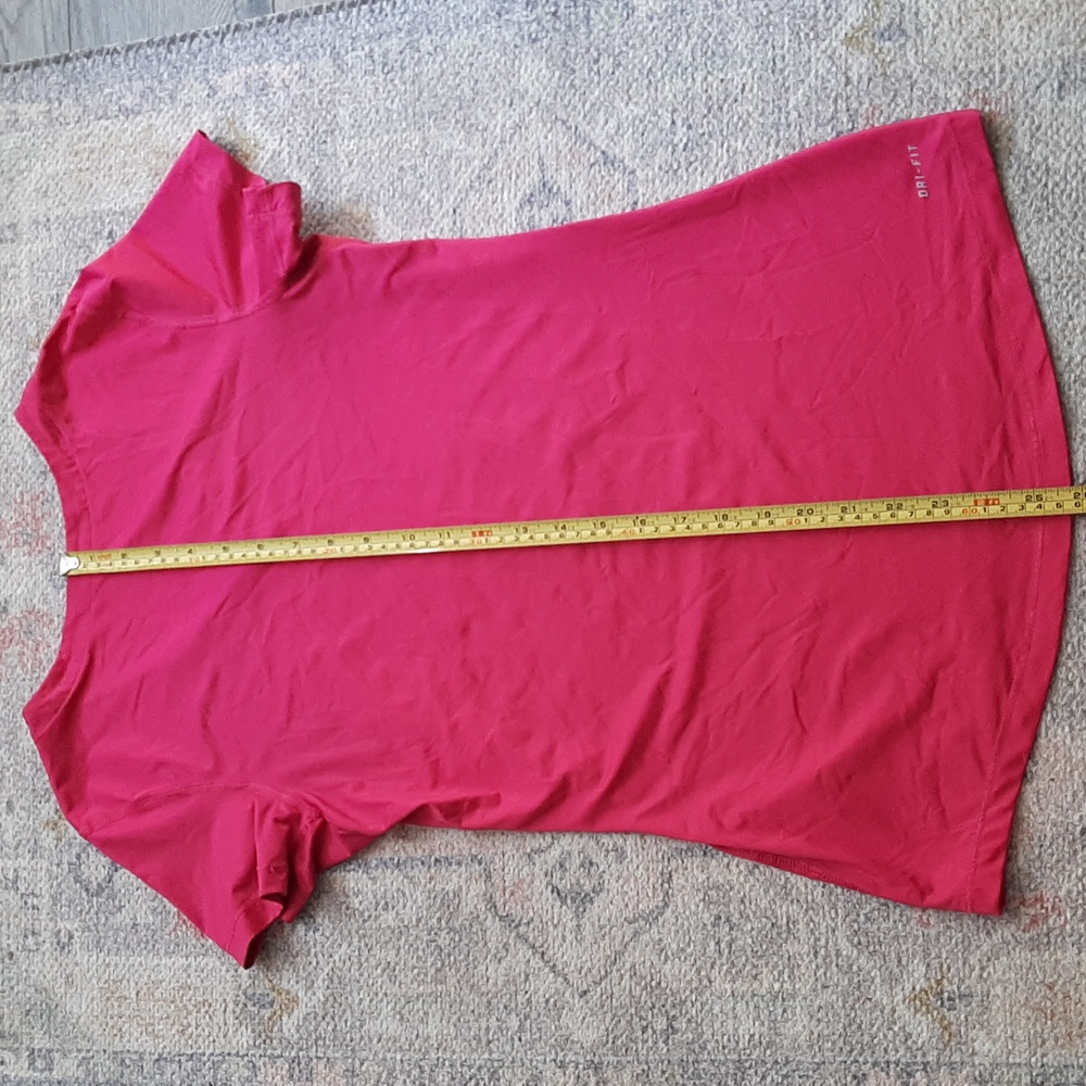 Pink Nike pro dri fit ladies workout tshirt size medium - Picture 7 of 8